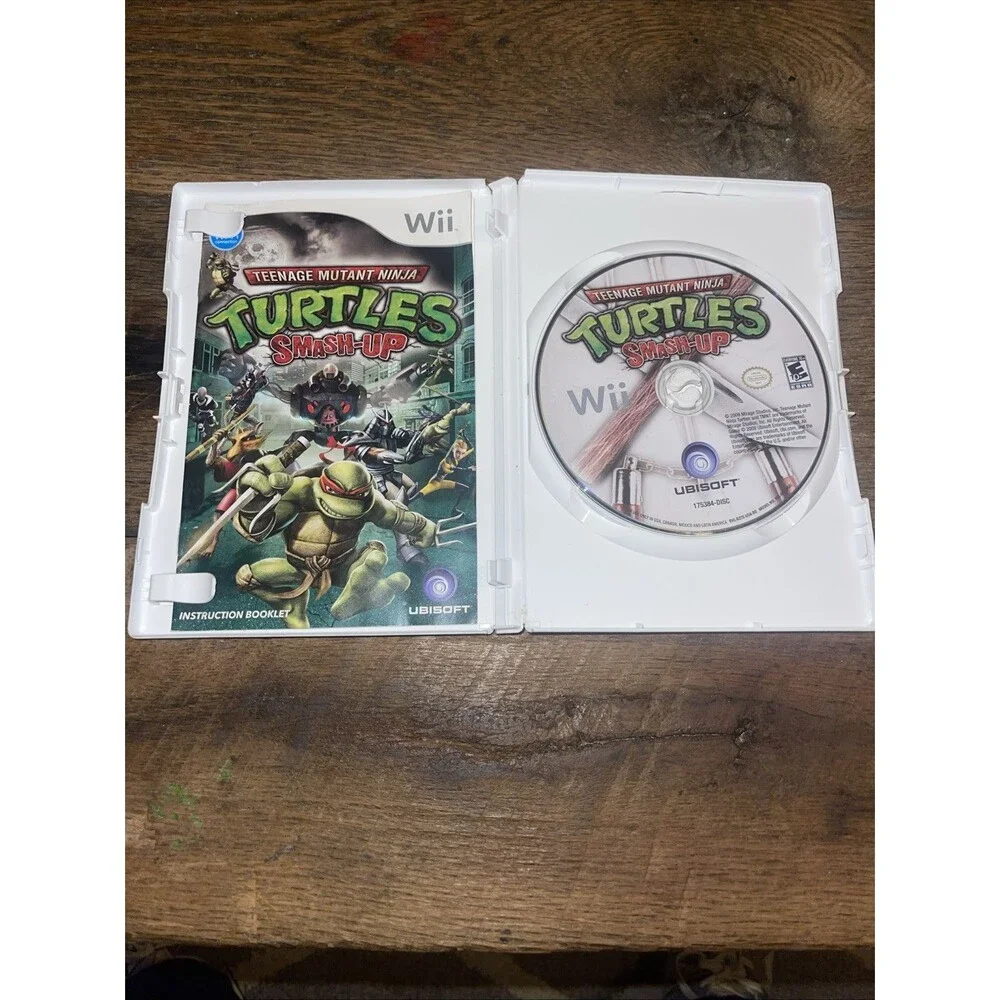 Teenage Mutant Ninja Turtles Smash Up Nintendo Wii W/ Manual & Tested